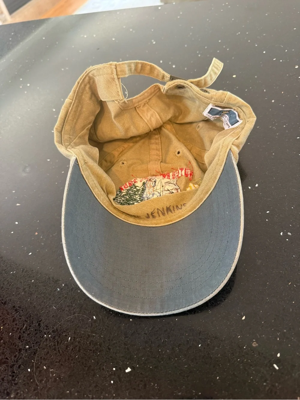 Seven Ranges Hutch Returns 2001 Khaki & Blue Embroidered Baseball Cap